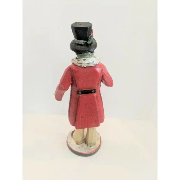 House of Hatten 12"tall Victorian Man On Christmas Day Denise Calla 1991 Caroler - Picture 6 of 7